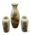 Vintage Japanese Satsuma Style Porcelain Floral Decorative Vases - Set of 3 For Sale - Image 9 of 9