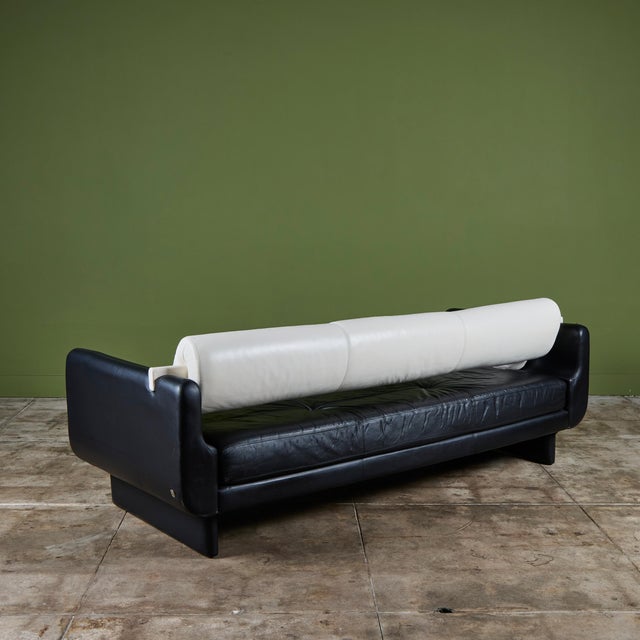 Animal Skin Vladimir Kagan Matinee Sofa for American Leather For Sale - Image 7 of 17