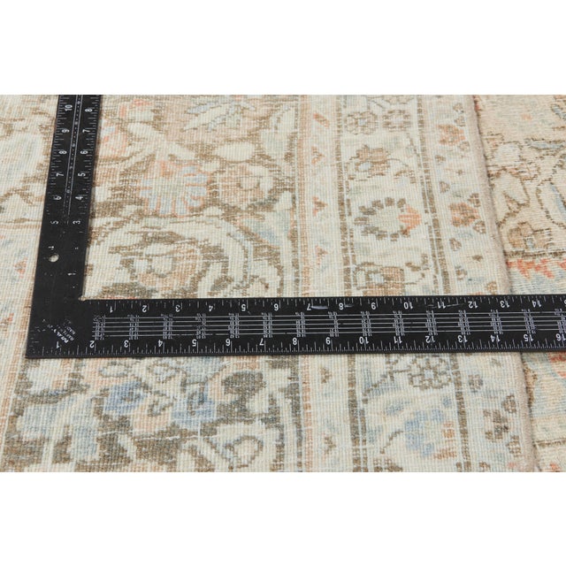 Textile Antique Persian Mashhad Rug, 09'02 X 12'03 For Sale - Image 7 of 10