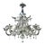 Romantic Transparent Murano Glass Chandelier with White Floral Elements by Simoeng for Simoeng For Sale - Image 8 of 8