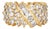 80s Vintage 1.50ct Diamond Cigar Band 14k Yellow Gold Sz 5 Ring Mixed Cuts For Sale