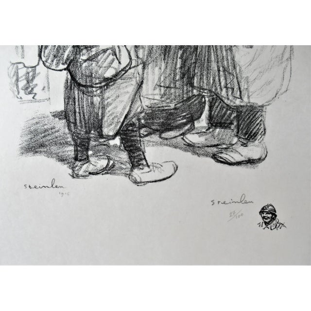 Théophile Alexandre Steinlen, Serrer la Main (The Hand Check), 1916 For Sale - Image 4 of 5