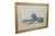 Antique Ernest C Rost etching featuring the Home of Henry W Longfellow. It features a panoramic view of the homestead with...