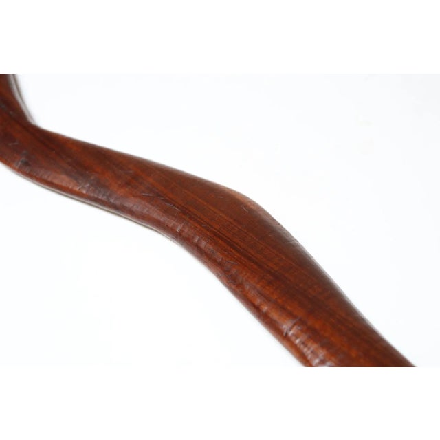 American Folk Art Hand-Carved Rosewood Snake For Sale - Image 11 of 12