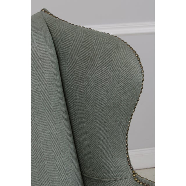 Pair of Kittinger Williamsburg High Back Wing Chairs For Sale - Image 9 of 18