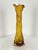 Vintage Amber Murano Glass Vase with Twisted Workmanship and Bullicante Glass, 1960s For Sale - Image 9 of 11