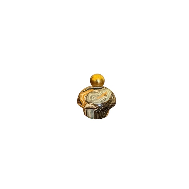 Stone Late 18th Century Wedgwood and Bentley Agate Ware Small Two Handled Urn on Basalt Base, Wedgwood Seal Under the Base For Sale - Image 7 of 11