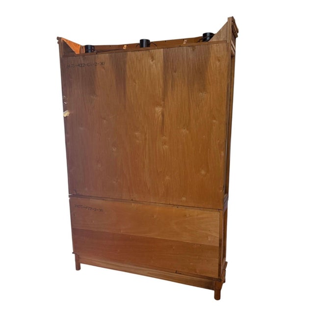 Hollywood Regency Mid-Century Faux Bamboo/Rattan Dining Set For Sale - Image 3 of 18