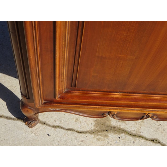 Louis XV Style Cherrywood Bonnetière, 1980s For Sale - Image 14 of 18