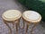 1970s French Louis XVI Gold Beech Marble Side Tables- Pair For Sale - Image 11 of 14