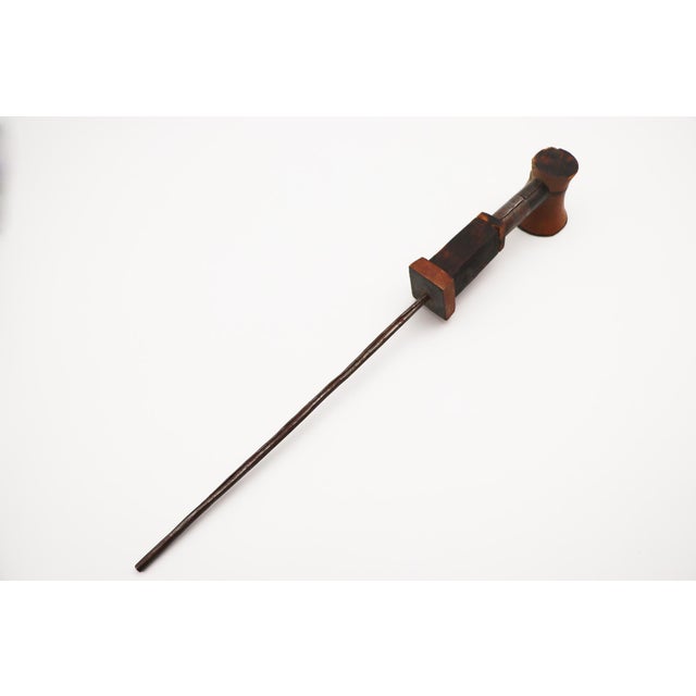 1900s Colonial Large Smoking Pipe From Angola, Chokwe, African Art For Sale - Image 11 of 12