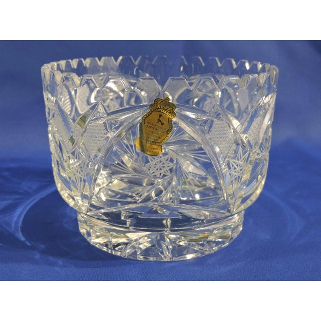 This German lead crystal glass ice bucket was made by the Imperlux Company which was imported into the US by the Imperial...