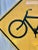 Late 20th Century Vintage Reflective Bicycle Road Sign For Sale - Image 5 of 12