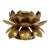 Vintage Layered Brass Lotus Candleholder For Sale