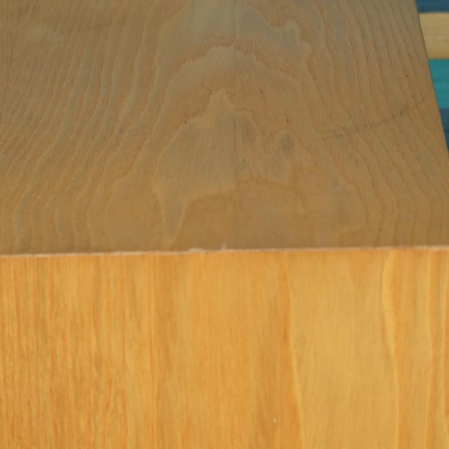 Tan Mini Chest of Drawers with Drop-Down Compartment, 1950s For Sale - Image 8 of 13