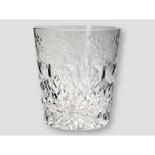 Traditional Late 20th Century Rogaska Gallia Double Old Fashioneds S/6 For Sale - Image 3 of 7