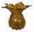 Late 20th Century Mouth Blown Amber Vase For Sale