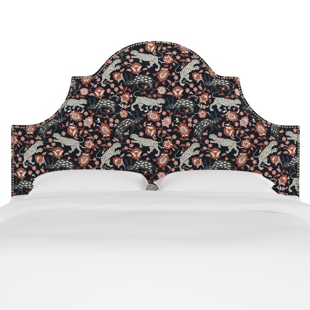 Classic curves wrapped in smooth upholstery, then accented with elegant ornamental nailheads, gives this Upholstered...