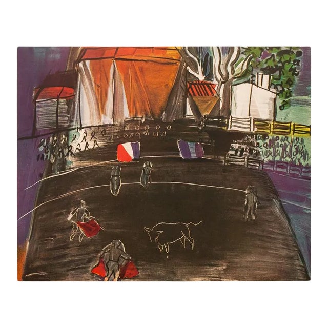 1954 After Raoul Dufy "Bullfight", First Edition Offset Lithograph For Sale