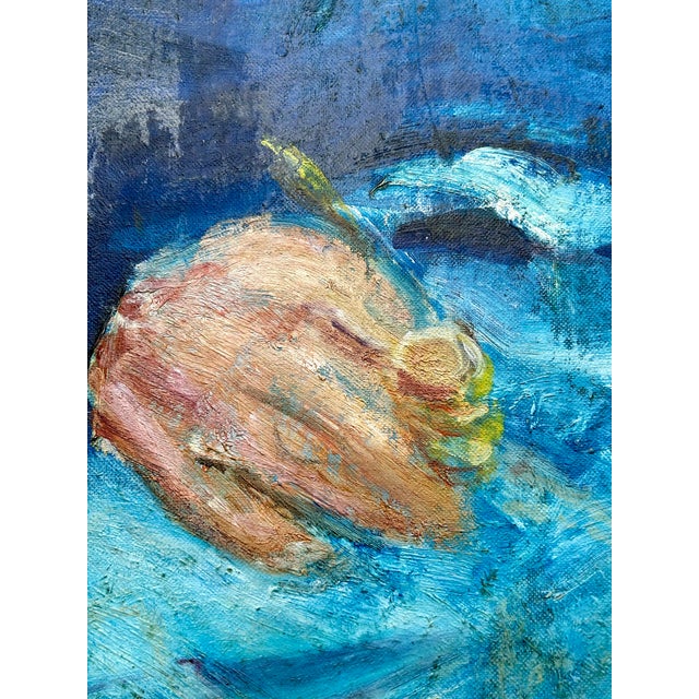 Experience the captivating maritime theme of the 'Captain' painting signed Rubin, featuring vibrant colors and meticulous...