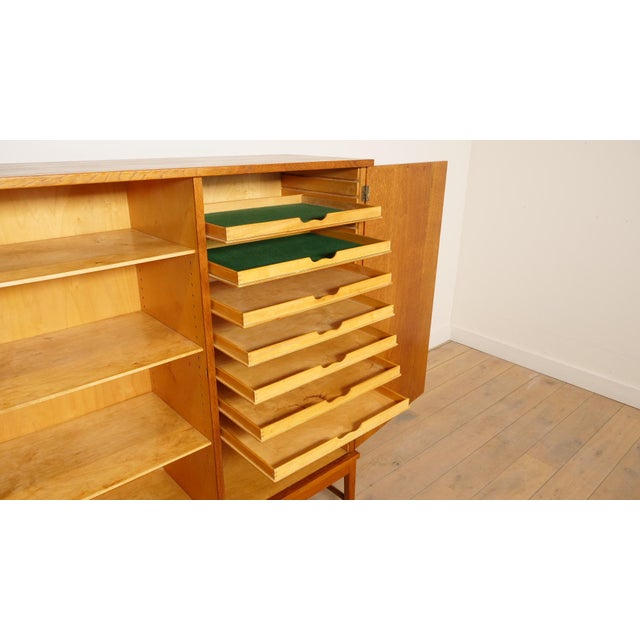 Vintage Cabinet in Oak, 1962 For Sale - Image 11 of 12