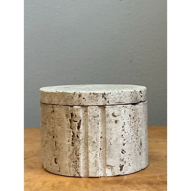 Vintage Italian Coquina Stone Box For Sale - Image 12 of 12
