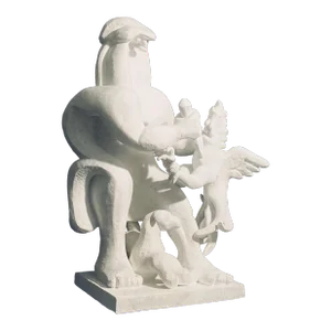 Adolph Studly, Vintage Silver Gelatin Photograph Jacques Lipchitz Bronze Sculpture Photo Signed, 1948
