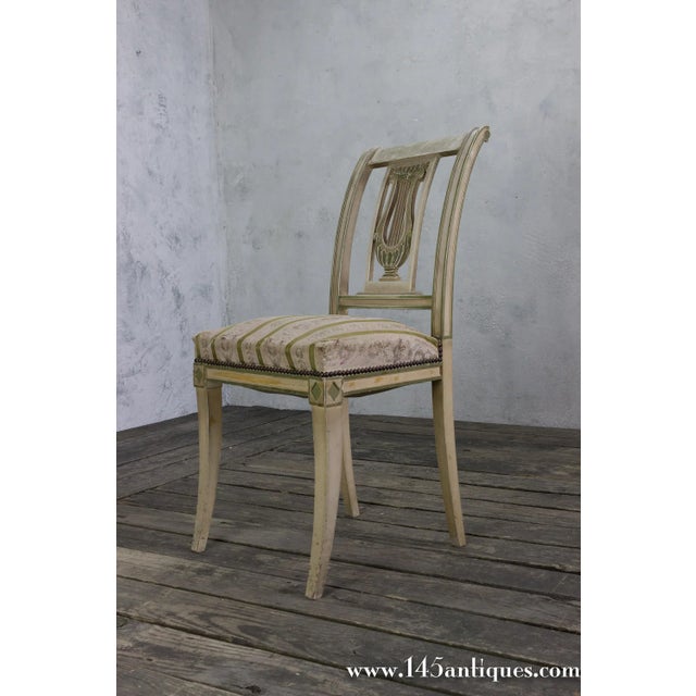Set of Four French Neoclassical Style Painted Dining Chairs, Circa 1920 For Sale In New York - Image 6 of 11