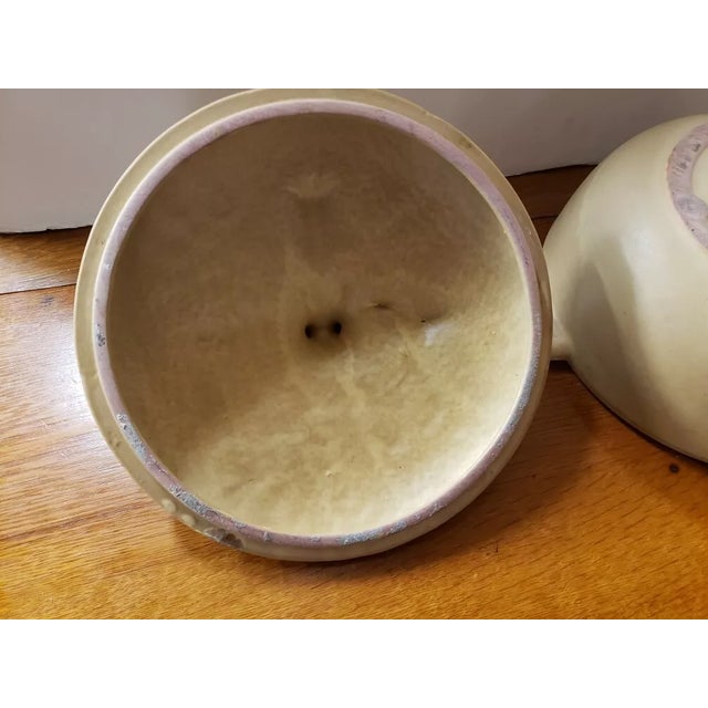 Brown 1973 Pacific Stoneware Lidded Casserole Ram Bowl, Signed B. Welsh, Made in Usa For Sale - Image 8 of 8