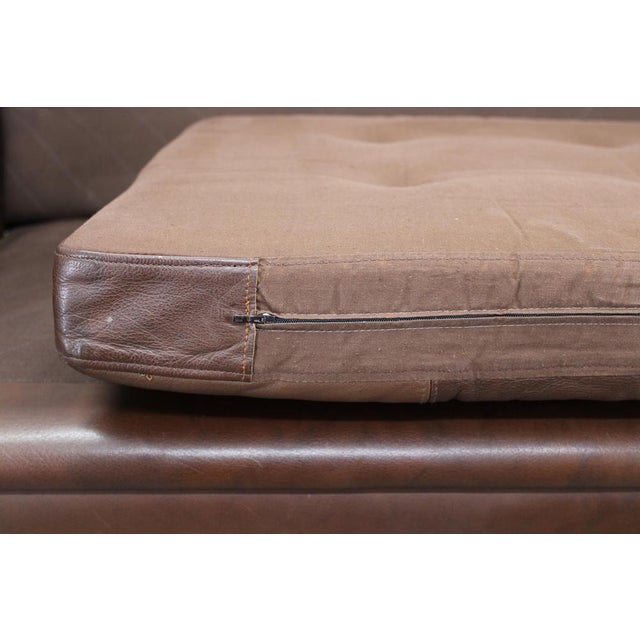 Mid-Century Danish Two-Seat Leather Sofa by Svend Skipper, 1960s For Sale - Image 16 of 18