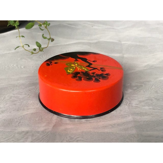 Vintage Decorative Tin Box For Sale - Image 4 of 12