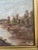 Wood Antique Hand Painted Framed Oil on Board Landscape, Late 19th Century For Sale - Image 7 of 8