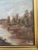 Gold Antique Late 19th Century Framed Oil on Board River Landscape For Sale - Image 8 of 9