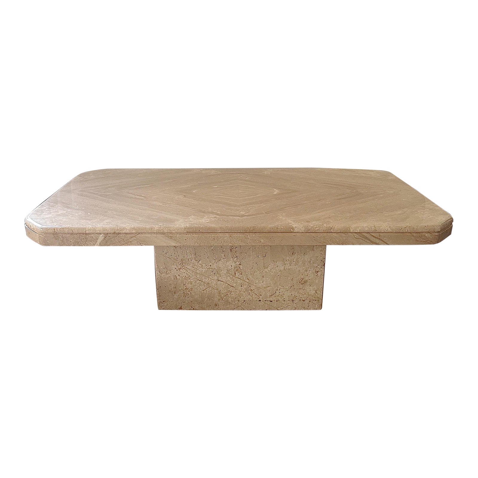 Postmodern Cream Marble Coffee Table Chairish
