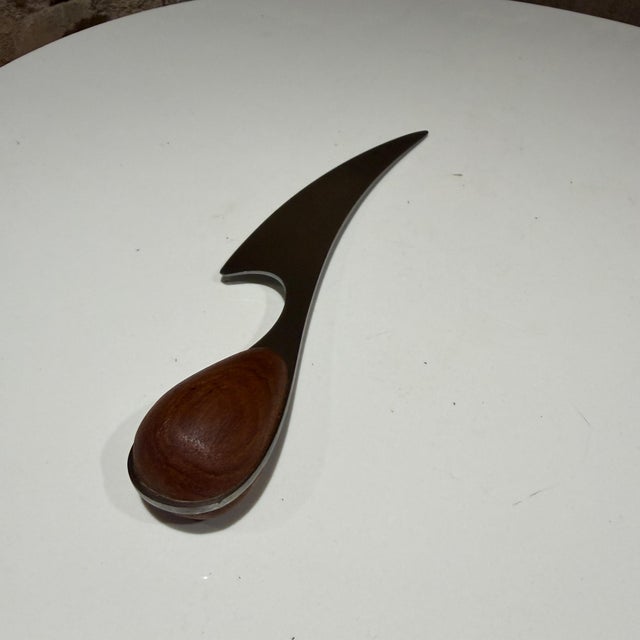 Wood Vintage Dansk Scandinavian Modern Vivianna Torun Design Cheese Knife For Sale - Image 7 of 11