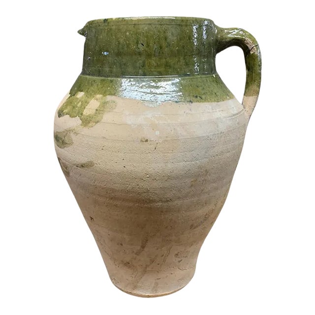 Vintage Turkish Terracotta Oil Jar For Sale