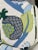 2020s Embroidered Pineapple in Blue/Lime 22"Pillows-A Pair For Sale - Image 5 of 6