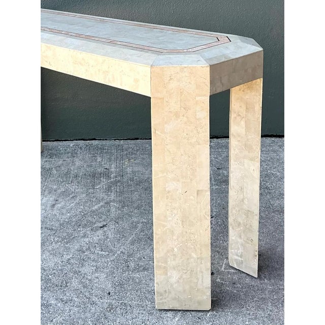 Vintage Tessellated Stone Console Table For Sale - Image 9 of 12