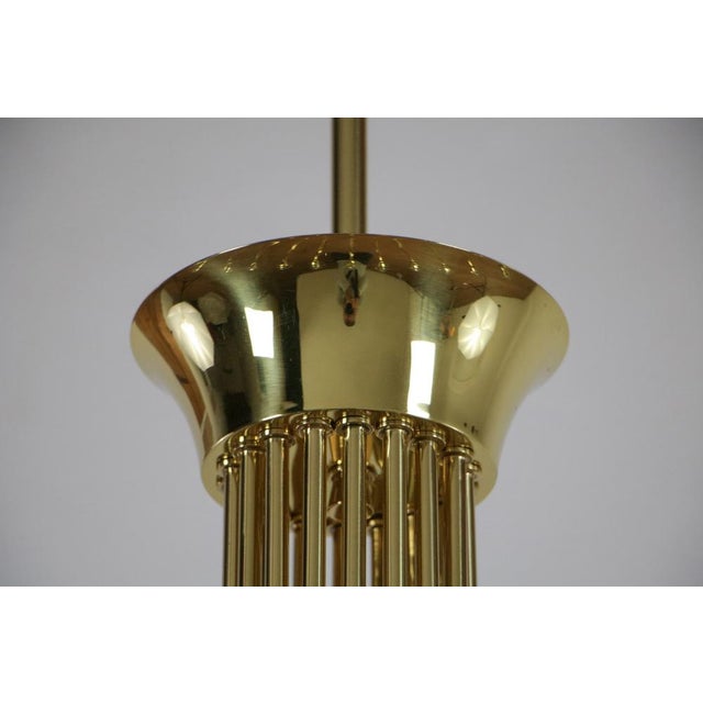 Gold Italian Chandelier by Angelo Lelii for Artluce, 1950 For Sale - Image 8 of 18