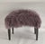 Mauve Mauve Tibetan Lamb Bench Ottoman For Sale - Image 8 of 8