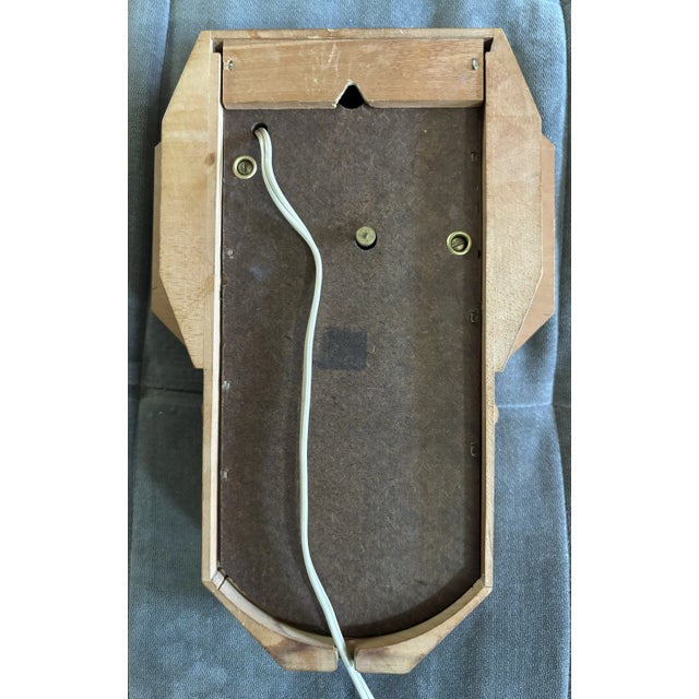 Mid 20th Century Wall Clock General Electric Telechron Pendulum For Sale - Image 9 of 10