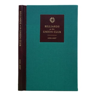 "Billiards at the Union Club 1836-2007" 2007 Bray, Michael D. For Sale