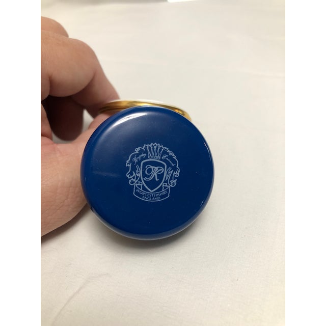 1980s Kingsley Enamel Blue Box For Sale - Image 4 of 4
