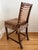 Vintage Woven Leather and Wood Counter Stool For Sale - Image 4 of 16