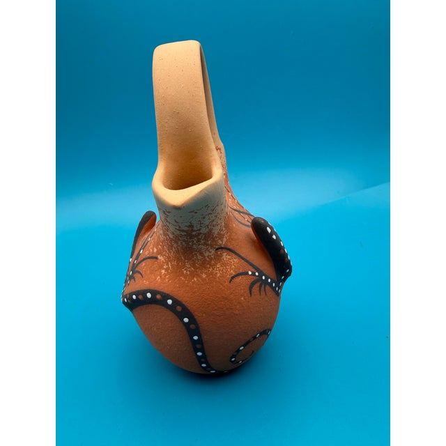 1990s 1990s Handmade Signed Zuni Pueblo Wedding Vase For Sale - Image 5 of 7