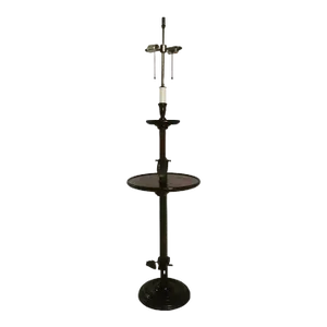 Vintage 1960s Walnut Floor Lamp