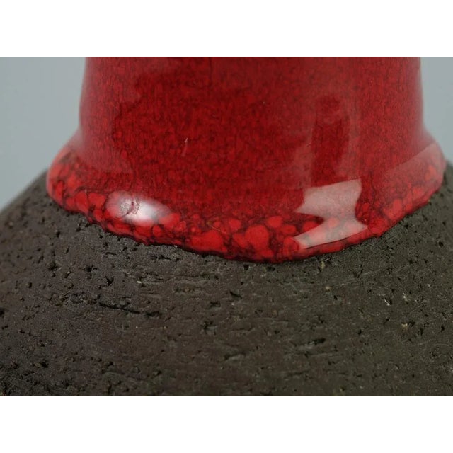 Lehmann Danish Ceramic Vase by Lehmann, 1970s For Sale - Image 4 of 12