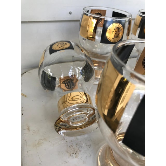 1960s 1960s Cera Glassl Coin Schooner Beer Glasses- Set of 8 For Sale - Image 5 of 6