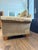Stickley Vintage Stickley Fine Upholstery Club Arm Chair in Neutral Striped Fabric For Sale - Image 4 of 14