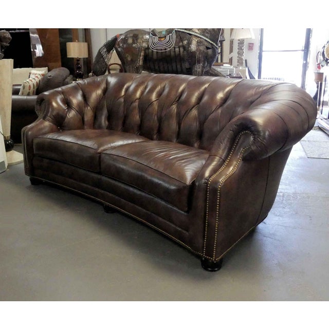Hancock & Moore Tufted Leather Sofa Chairish